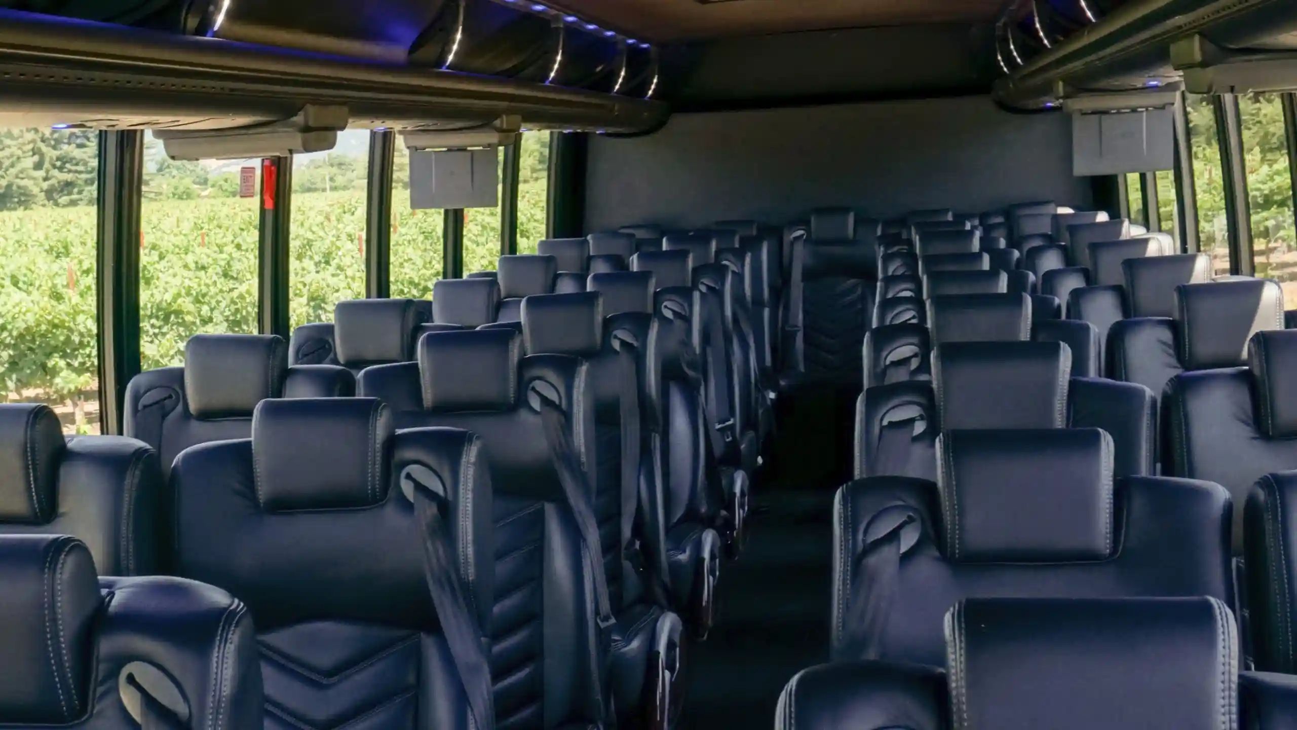 luxury coach bus interior